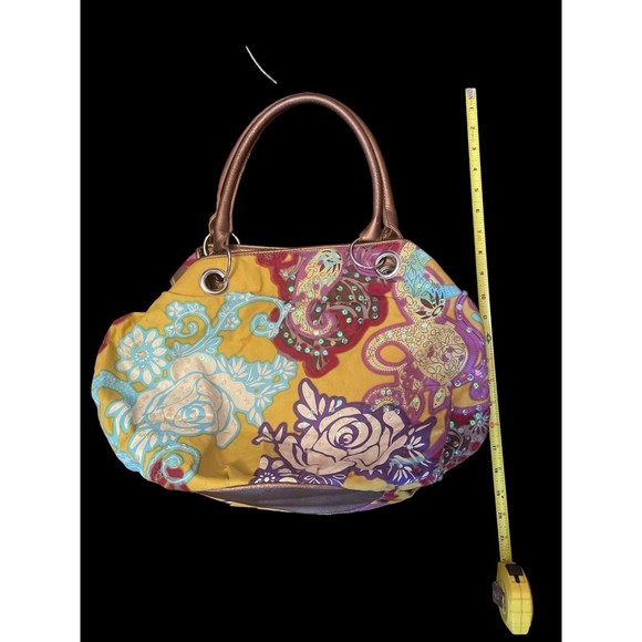 Bueno Floral embellished sequin cotton bag purse - Picture 7 of 8